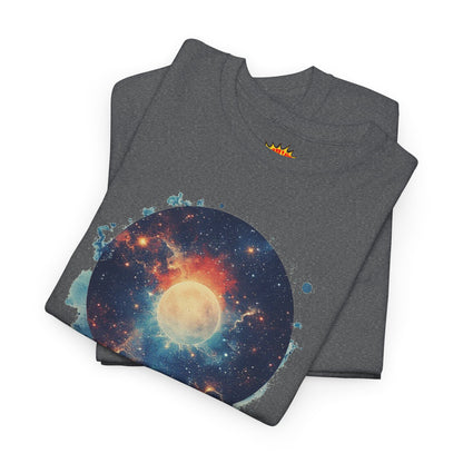 Abstract Galaxy Nebula Art w/Face Graphic Tee Shirt
