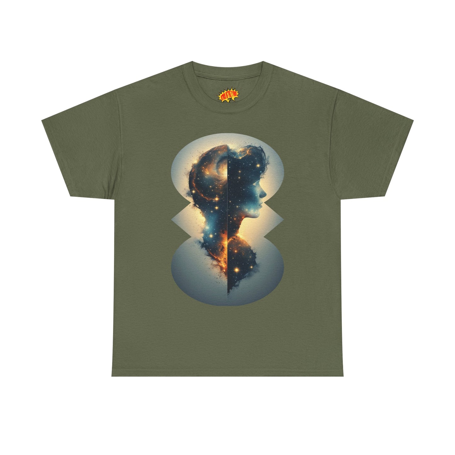 Cosmic Silhouette Galaxy Graphic Art Tee Shirt *Multiple Colors*
