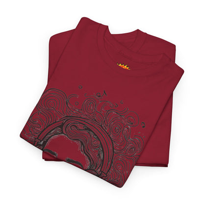 Line Drawing Portrait Graphic Music Art Tee Shirt