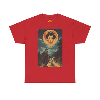 Samurai w/Blood Moon Woman T-Shirt