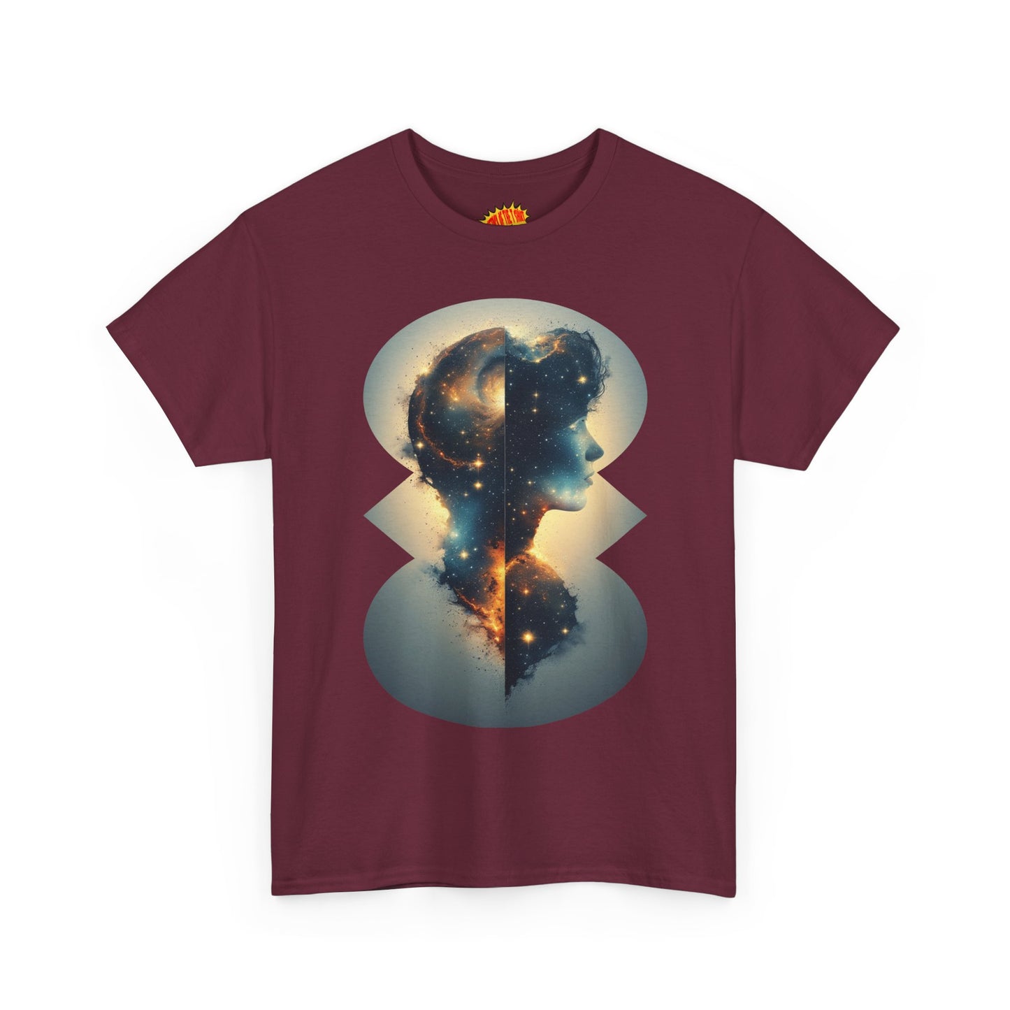 Cosmic Silhouette Galaxy Graphic Art Tee Shirt *Multiple Colors*