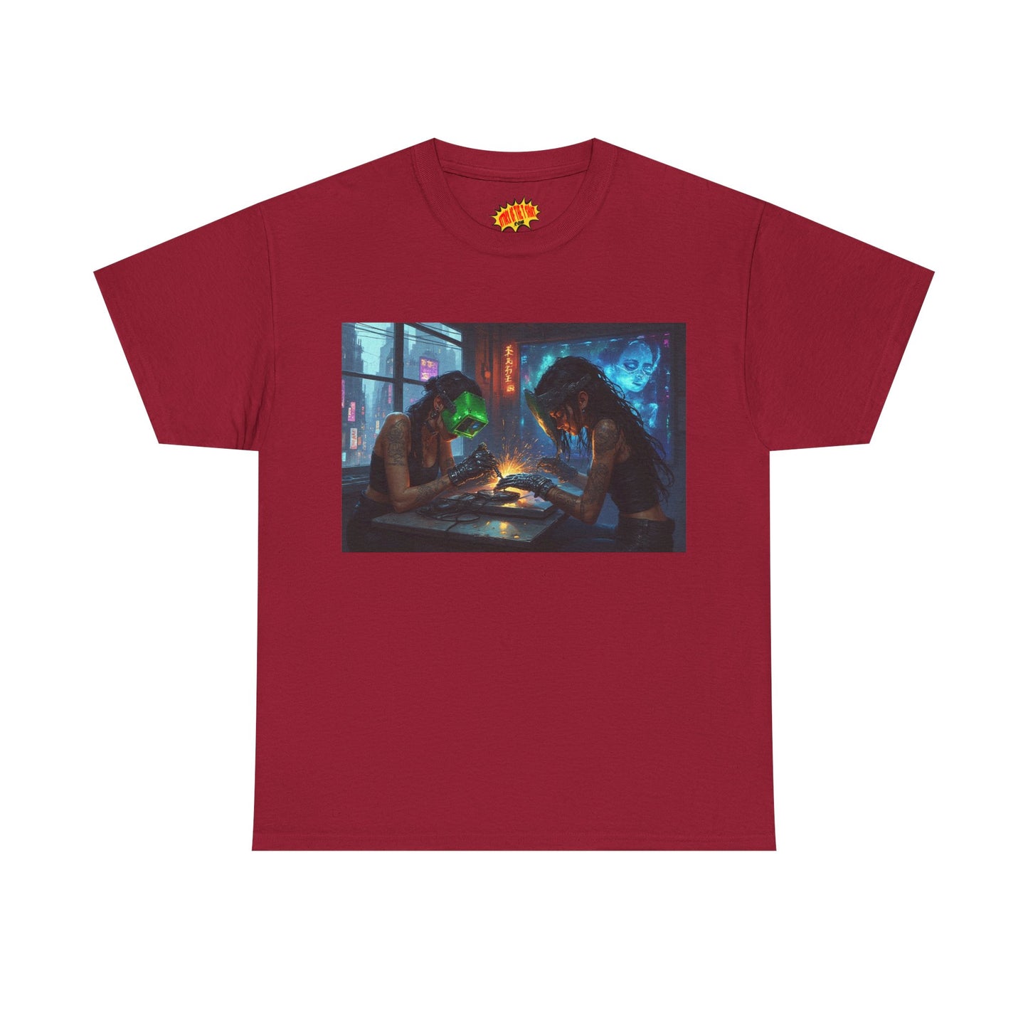 Cyberpunk Robot Nail Salon T-Shirt *Multiple Colors*