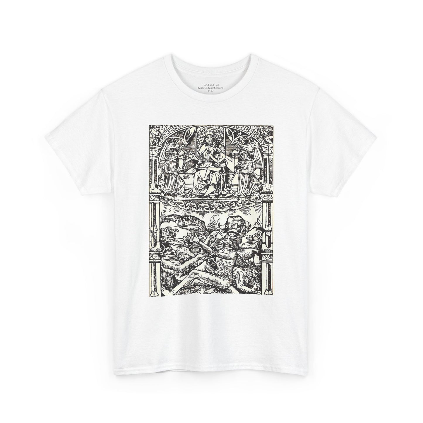 Good and Evil - Malleus Maleficarum, 1487. Heavy Cotton Tee *Many Sizes/Colors*
