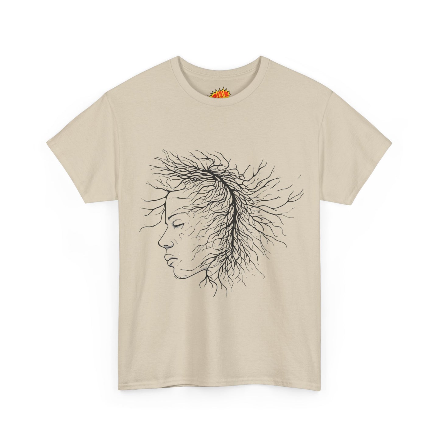 Capillary Face Line Drawing Graphic Art Tee Shirt *Multiple Colors*