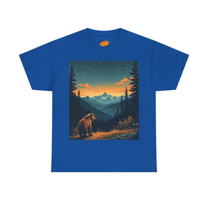 Mountain Bear Sunrise Scene T-Shirt