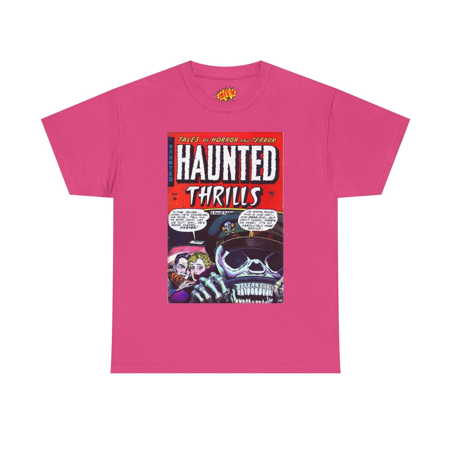 Haunted Thrills January Comic Tee Shirt *Multiple Colors*