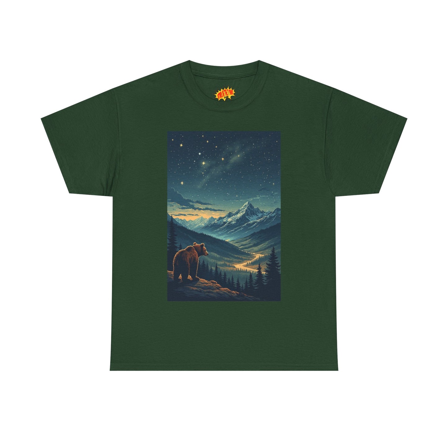 Mountain Bear Aurora Scene T-Shirt *Multiple Colors*
