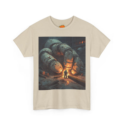 Anime Factory Welder w/Giant Robot Mech Hand T-Shirt