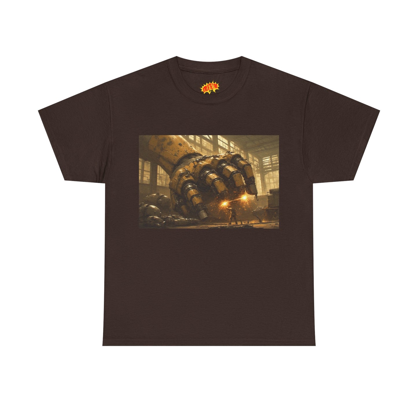 Anime Factory w/Welder & Mech Robot Hand T-Shirt *Multiple Colors*