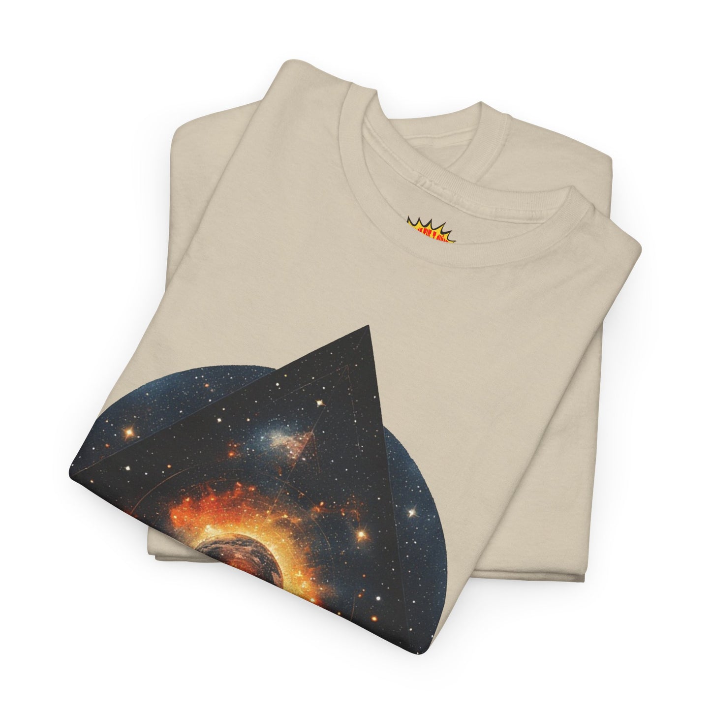 Rounded Diamond Shape Nebula Graphic Space Art Tee Shirt *Multiple Colors*