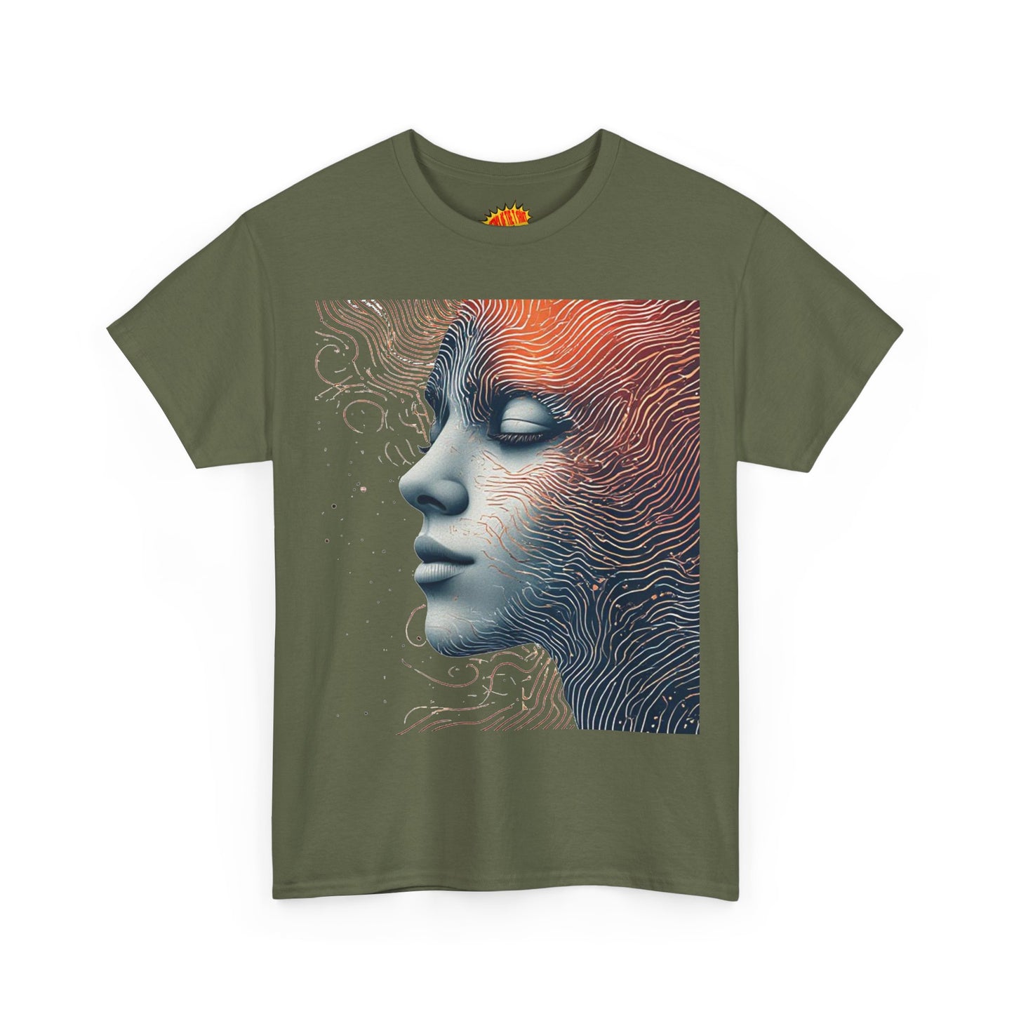 Graphic Art Face Tee Shirt *Multiple Colors*