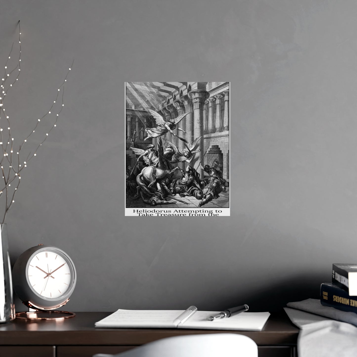 Heliodorus Warrior Angel Print - Gustav Dore, 1866