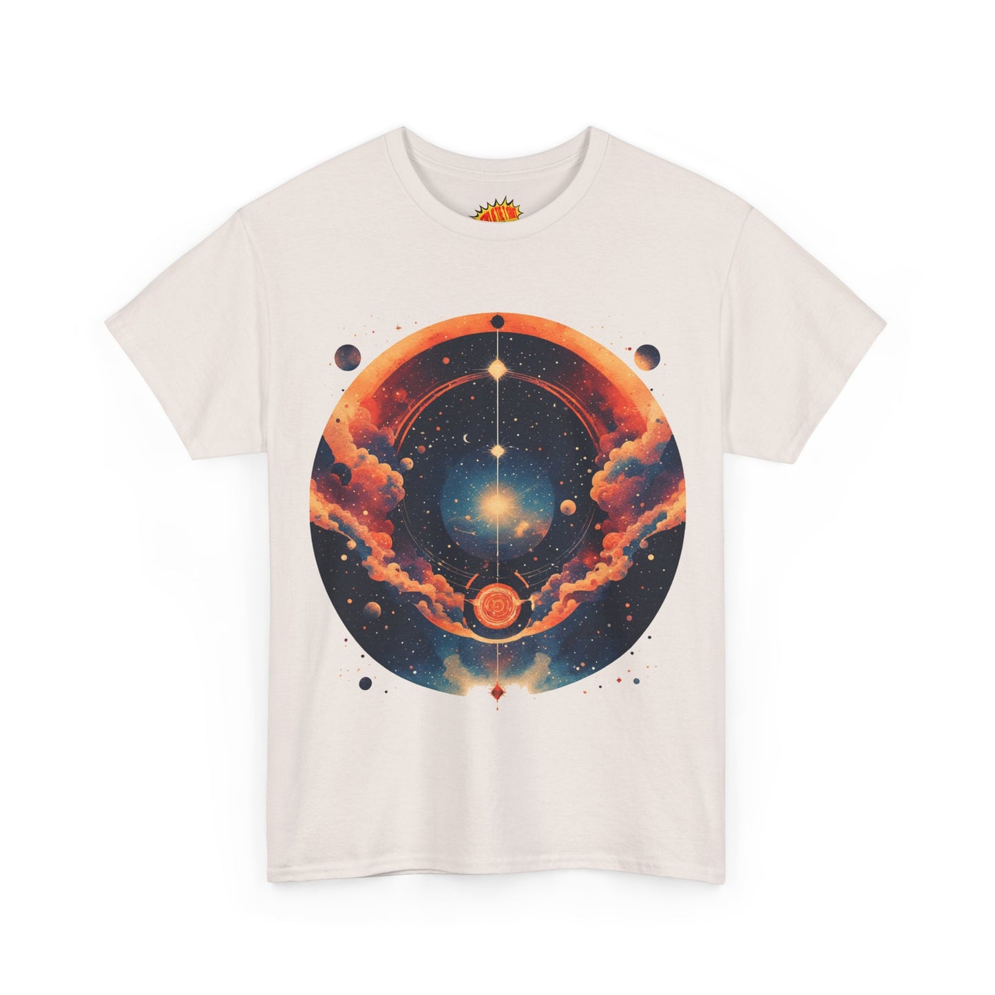 Round Galaxy Graphic Tee Shirt *Multiple Colors*