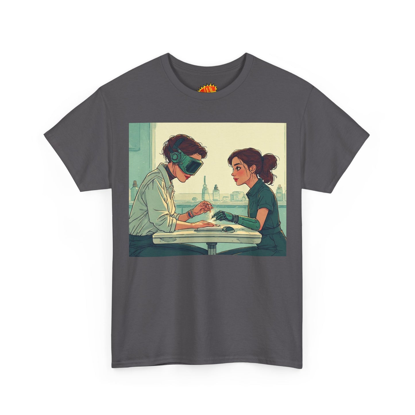 Pastel Robot Hands Manicure Scene T-Shirt *Multiple Colors*