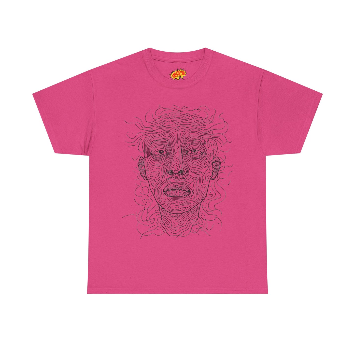 Graphic Line Art Portrait Tee Shirt *Multiple Colors*