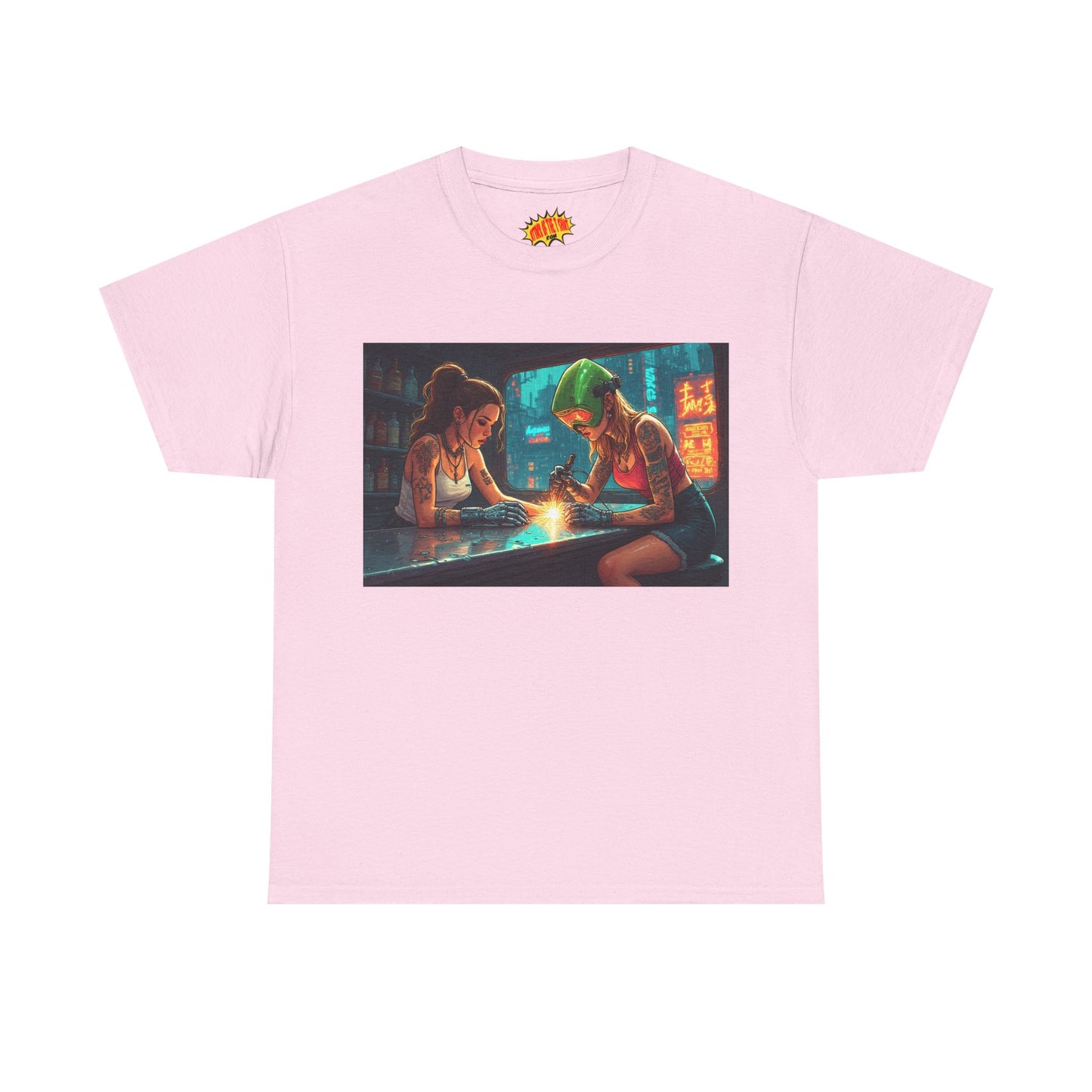 Cyberpunk Robot Hand Repair Scene T-Shirt *Multiple Colors*