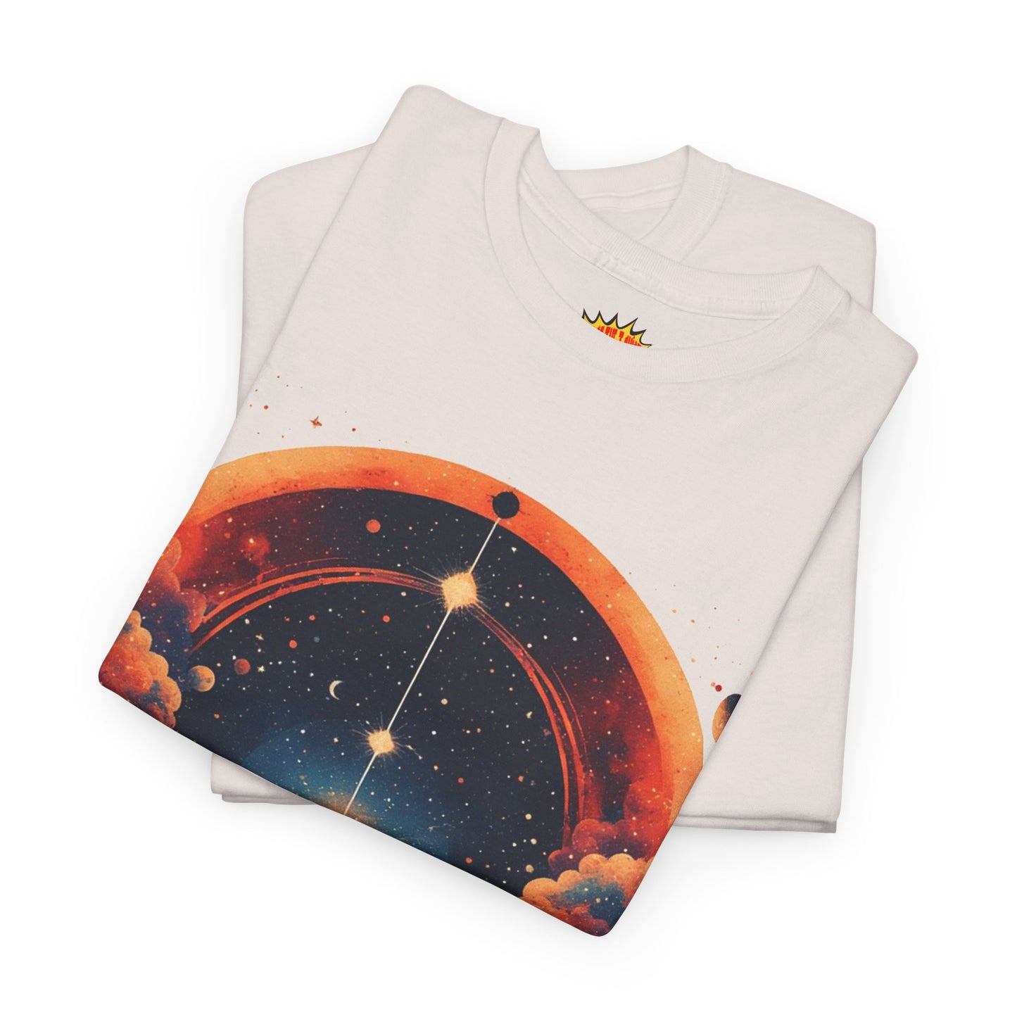 Round Galaxy Graphic Tee Shirt *Multiple Colors*