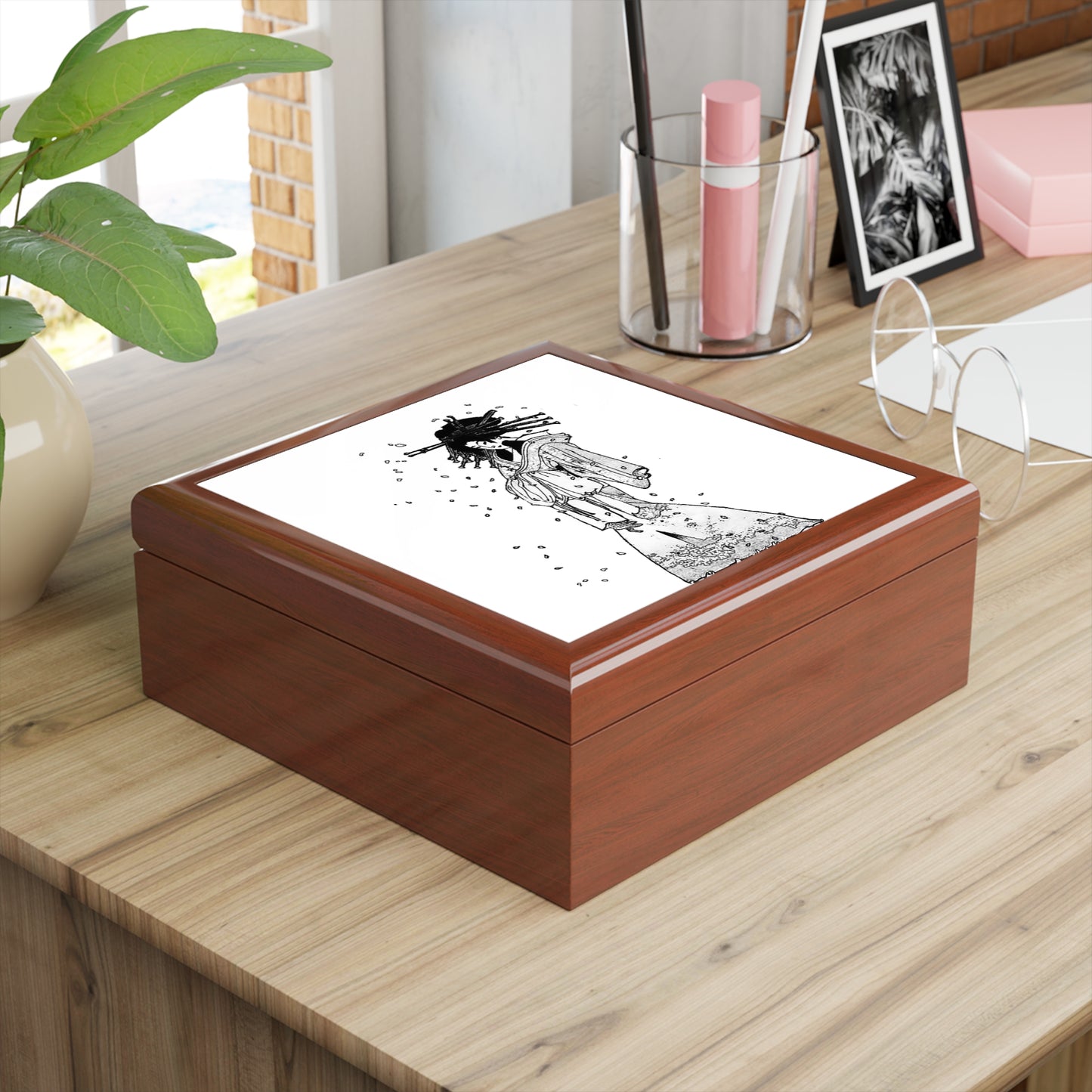 Spirit of the Komachi Cherry Tree Jewelry Box