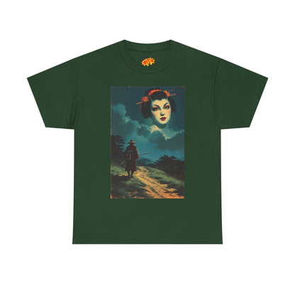Walking Samurai w/Cloud Woman T-Shirt