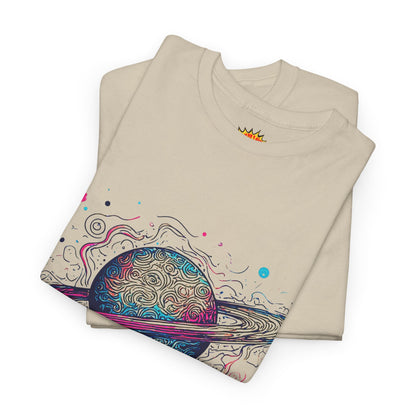 Ringed Planet Space Art Graphic Tee Shirt