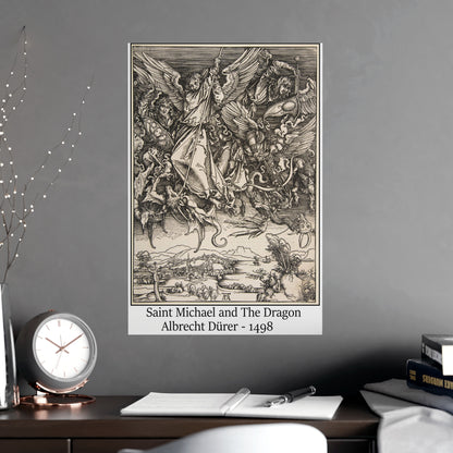 Saint Michael and The Dragon - Albrecht Dürer, 1498