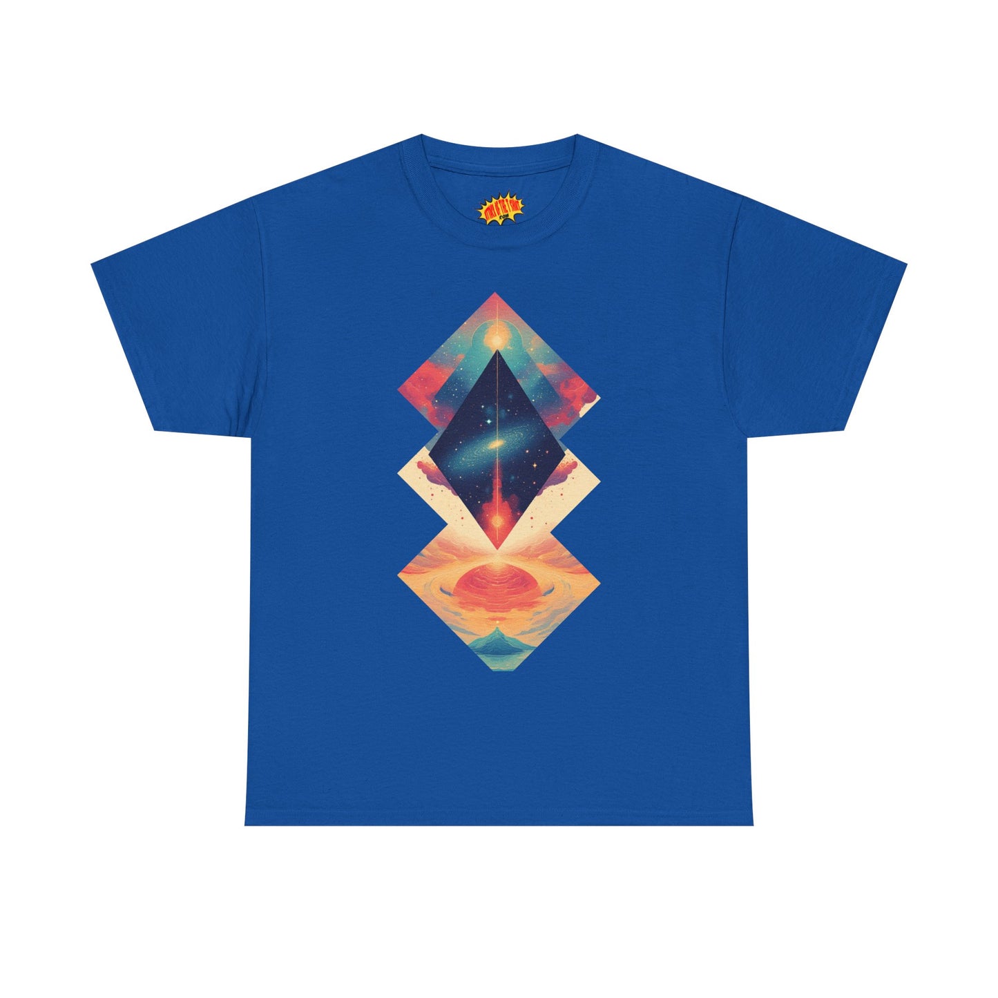 Geometric Shape Galaxy Graphic Space Art Tee Shirt *Multiple Colors*