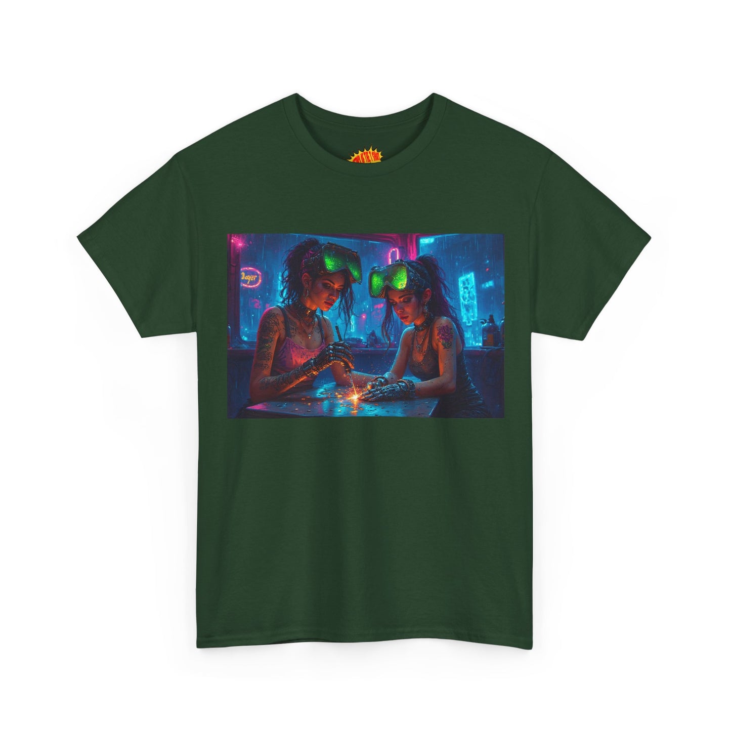 Cyberpunk Robot Fingers Manicure Scene T-Shirt *Multiple Colors*