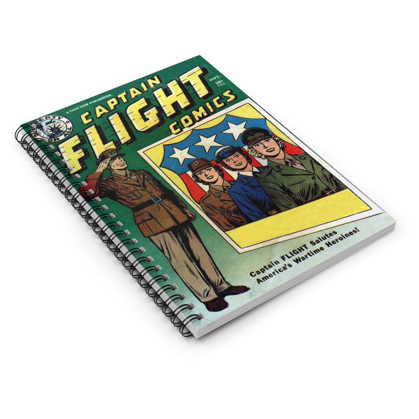 Captain Flight September Comic Cover Notebook