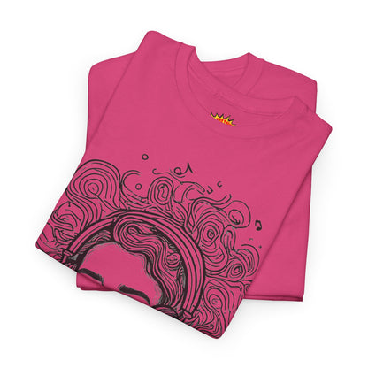 Line Drawing Portrait Graphic Music Art Tee Shirt