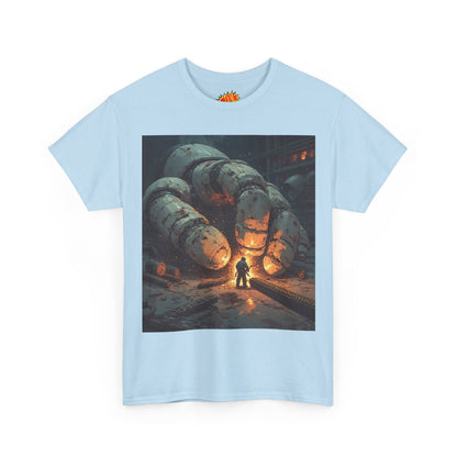 Anime Factory Welder w/Giant Robot Mech Hand T-Shirt