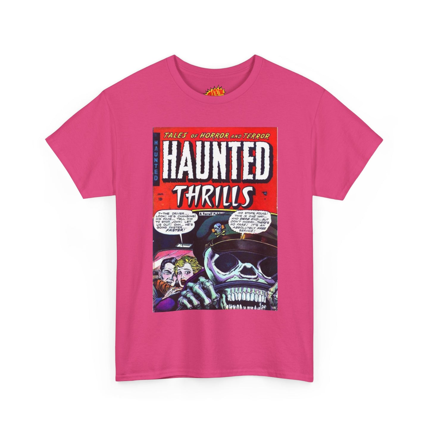 Haunted Thrills January Comic Tee Shirt *Multiple Colors*