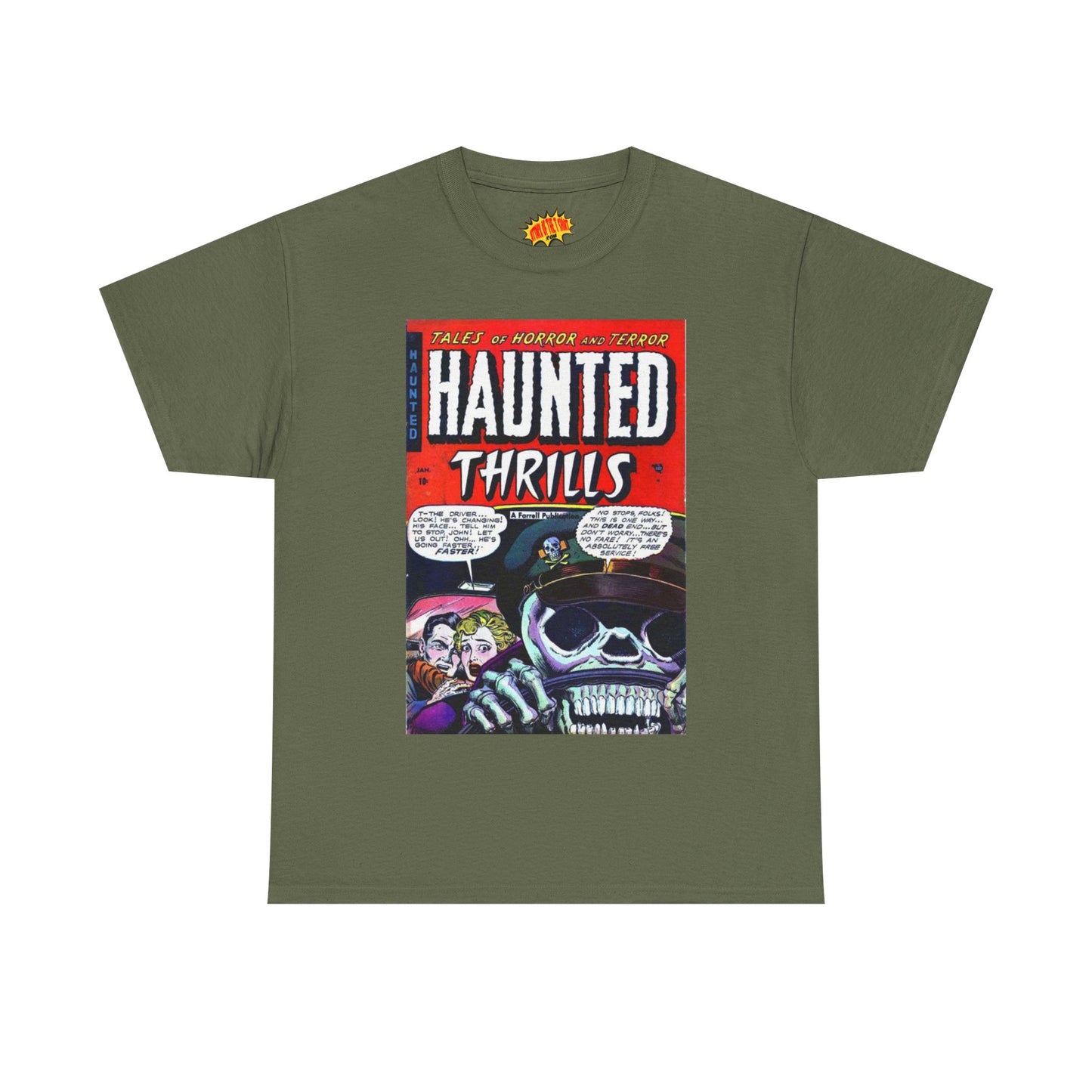 Haunted Thrills January Comic Tee Shirt *Multiple Colors*