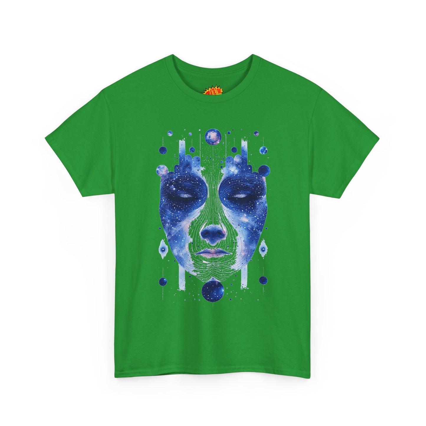 Cosmic Face Galaxy Graphic Space Art Tee Shirt *Multiple Colors*