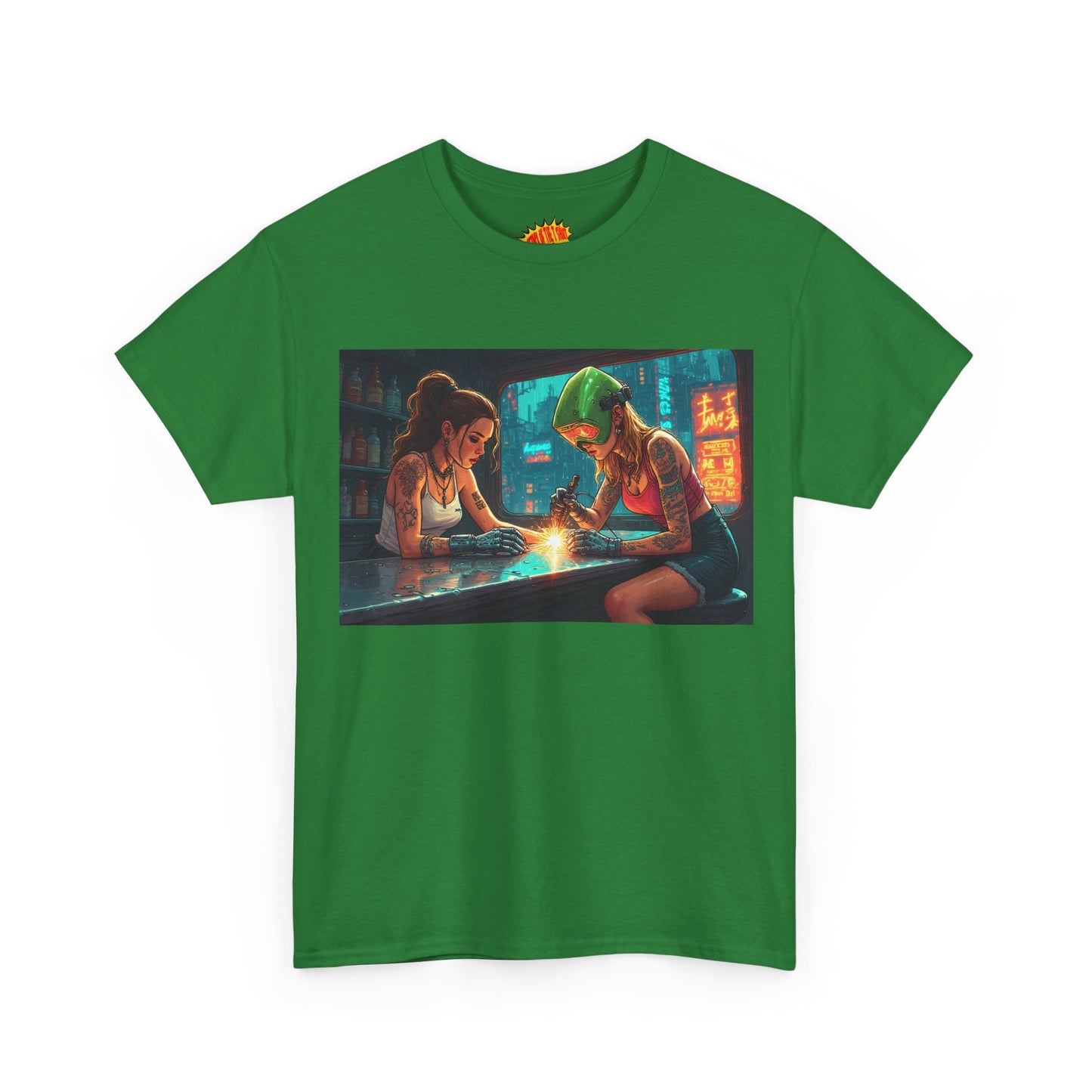Cyberpunk Robot Hand Repair Scene T-Shirt *Multiple Colors*