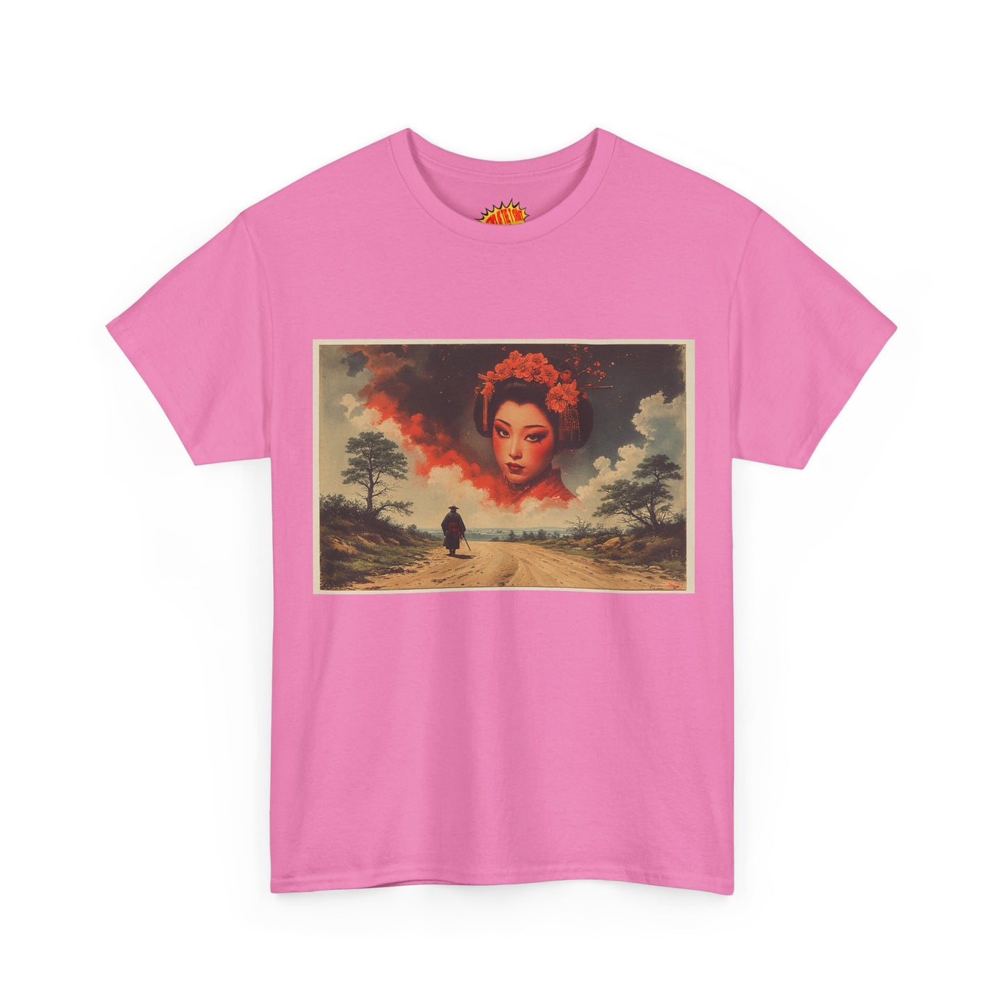 Samurai w/Cloud Geisha Woman T-Shirt *Multiple Colors*