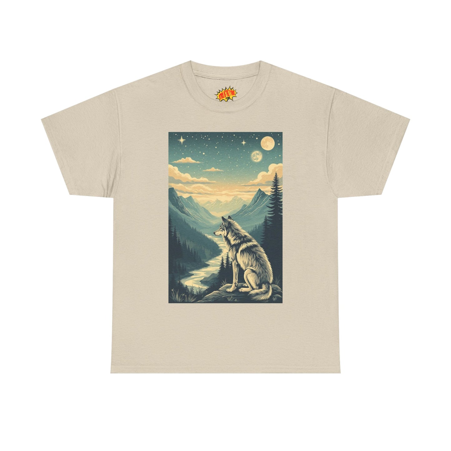 Mountain Wolf Scene T-Shirt *Multiple Colors*