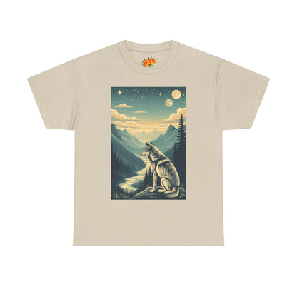 Mountain Wolf Scene T-Shirt