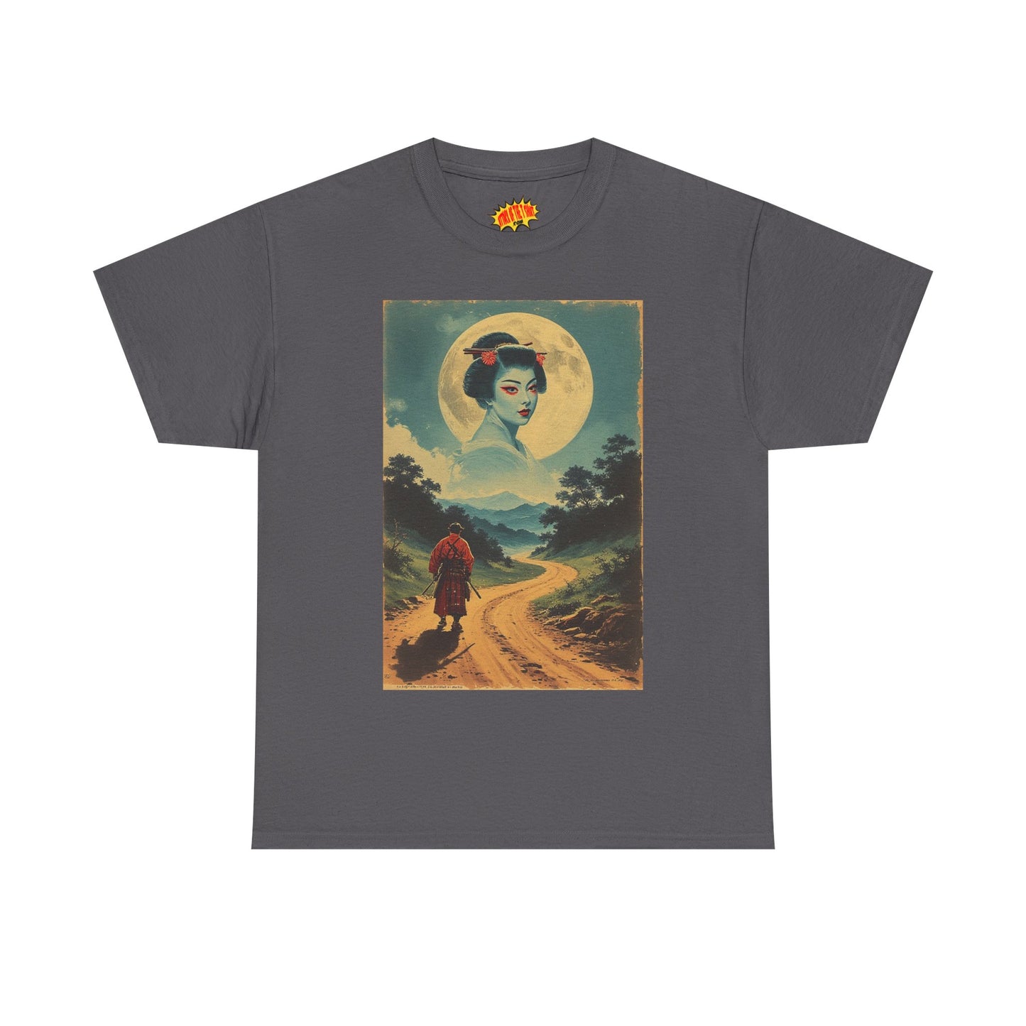Walking Samurai w/Cloud Moon Woman T-Shirt *Multiple Colors*