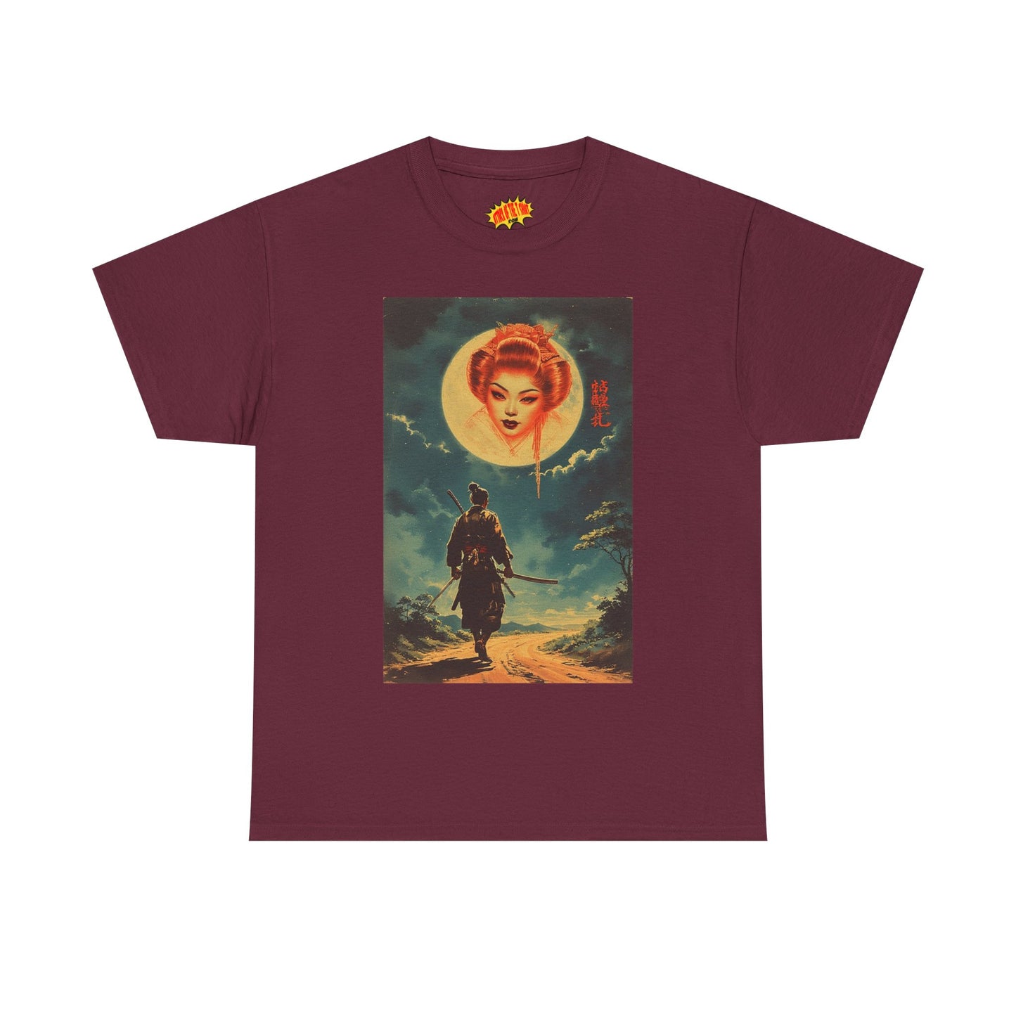 Walking Samurai w/Blood Moon Woman T-Shirt *Multiple Colors*
