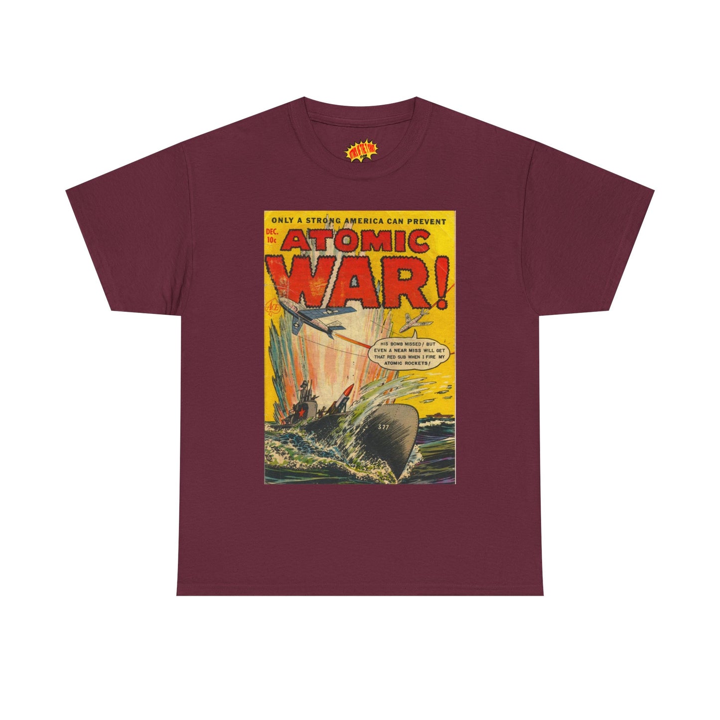 Atomic War Dec. Comic Tee Shirt *Multiple Colors*