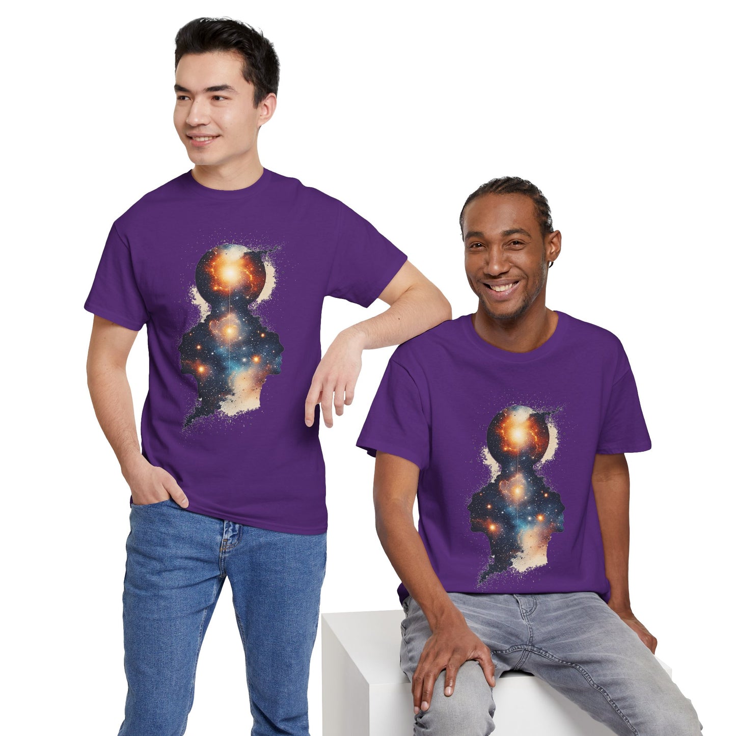 Multiple Galaxy Nebula Art Graphic Tee Shirt *Multiple Colors*