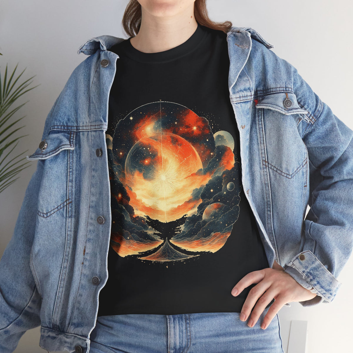 Moonscape w/Clouds Graphic Tee Shirt