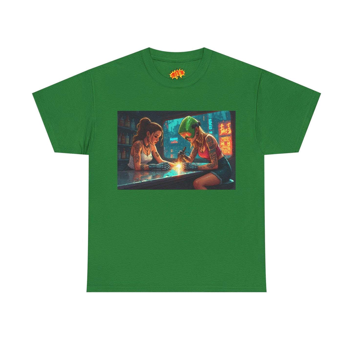 Cyberpunk Robot Hand Repair Scene T-Shirt *Multiple Colors*