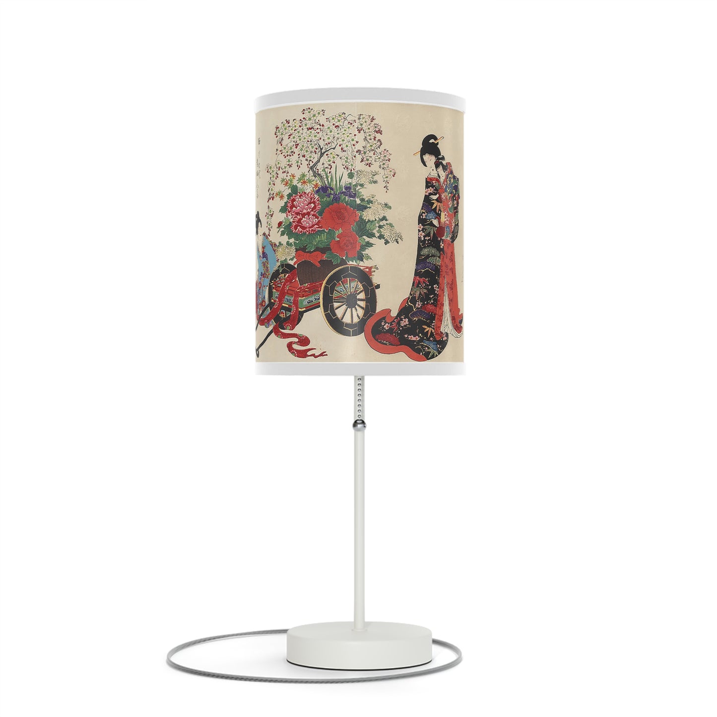 Flower Cart by Chikanobu Japanese Lamp Many Colors Available
