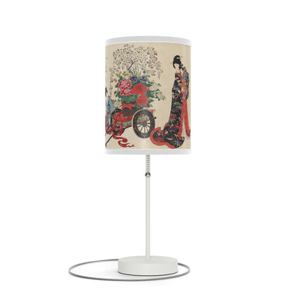 Flower Cart by Chikanobu Japanese Lamp Many Colors Available