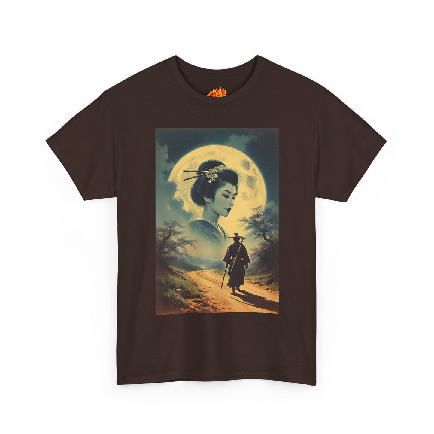 Walking Samurai w/Full Moon Woman T-Shirt *Multiple Colors*