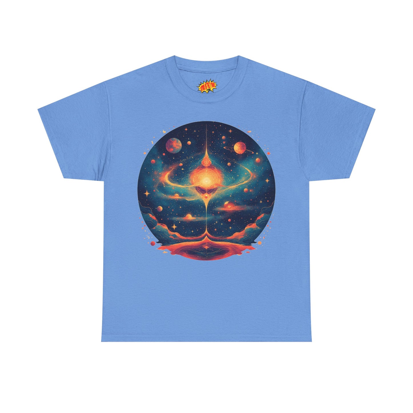 Round Galaxy w/Planets Graphic Tee Shirt *Multiple Colors*