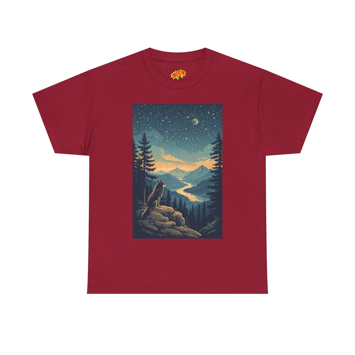 Mountain Wolf Starry Night T-Shirt *Multiple Colors*