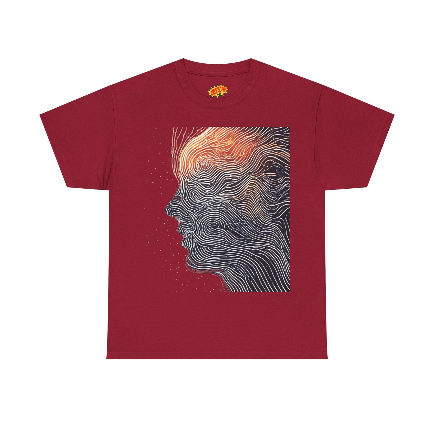 Line Drawing Face Graphic Art Tee Shirt *Multiple Colors*