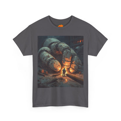 Anime Factory Welder w/Giant Robot Mech Hand T-Shirt